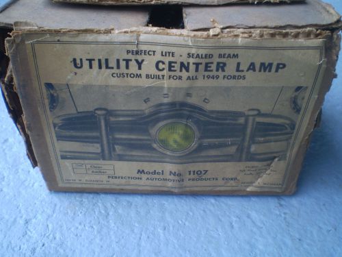 1949 ford chrome center grill fog lamp in box nos  rare find