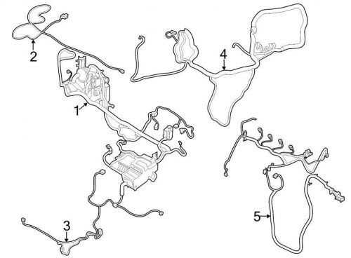 Ford oem engine wiring harness eu5z12a581sa image 5
