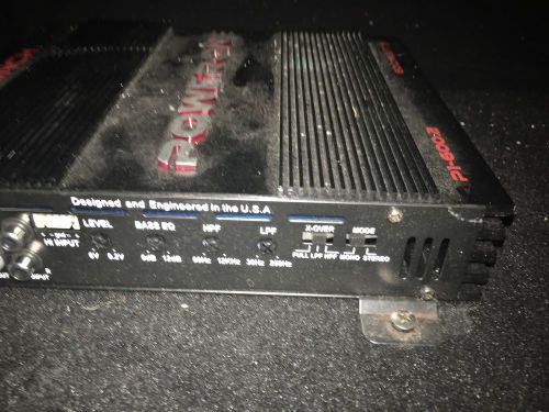 Powerbass 10" speakers in box with powerone 600 watt amp