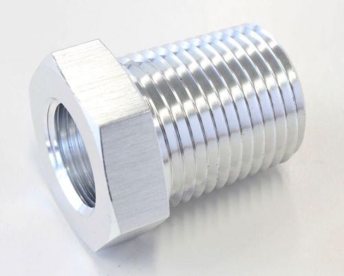 Temperature probe adapter 1/2" npt to 5/8"-18 unf by aeroflow performance