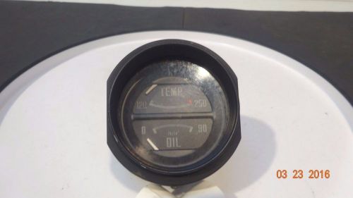 1973 datsun nissan 240z 240 z temperature &amp; oil pressure gauge nice oem