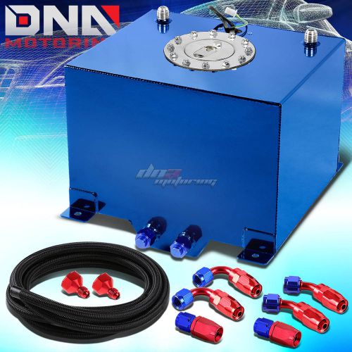 8 gallon/30.5l blue aluminum fuel cell gas tank+level sender+nylon oil feed kit