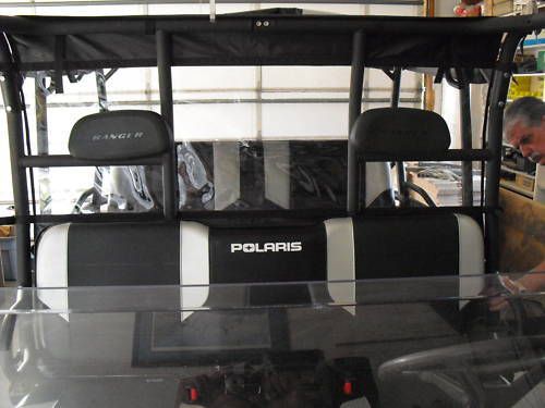 Polaris ranger xp rear window and dust/wind barrier