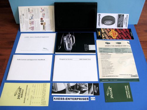 2004 jaguar x type x-type v6 2.5l 3.0l owners manuals driver books msrp set g116