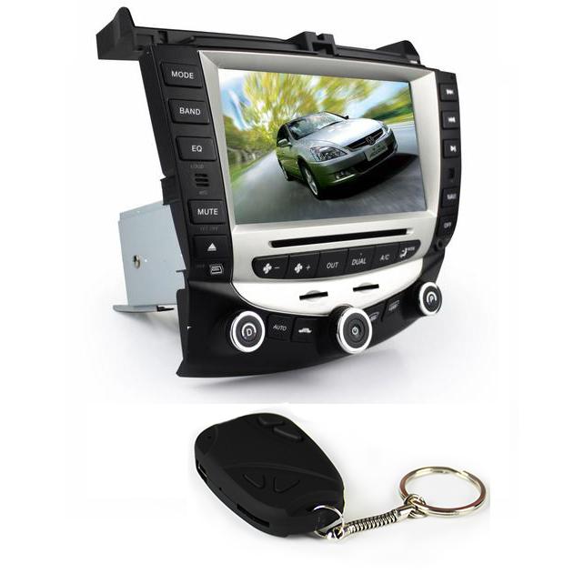 8" car gps navigation rds for 03-07 honda accord + mini car key camera camcorder