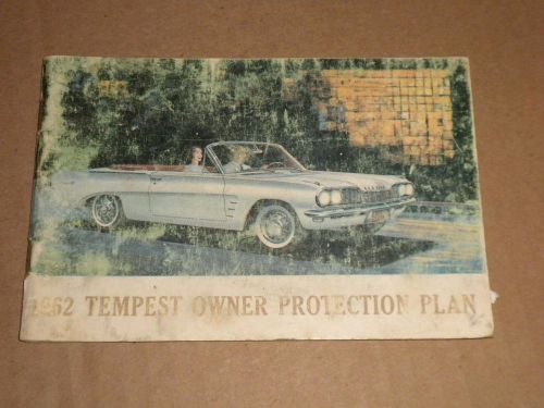 1962 pontiac tempest original owner protection plan opp
