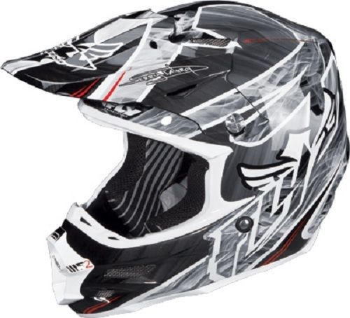 Fly f2 carbon acetylene helmet- [black/white] (xl-large) [73-4051xl]