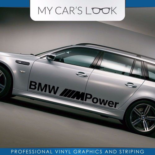 Bmw e60 e61 5 series bmw m power side graphics decal