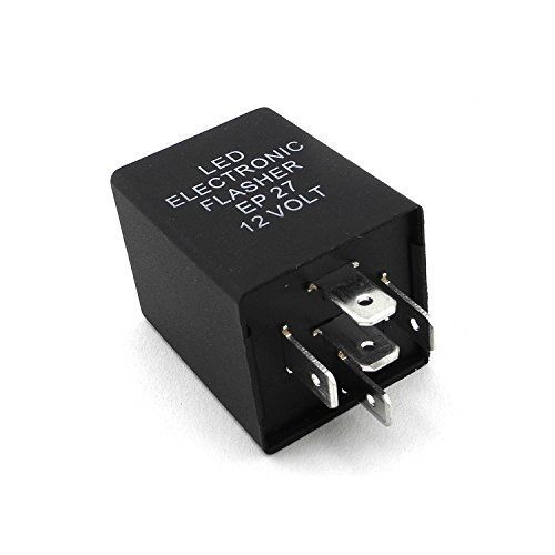 Inewcow 5 pin led turn signal eletronic flasher relay ep-27 12v 0.1w-150w hyper