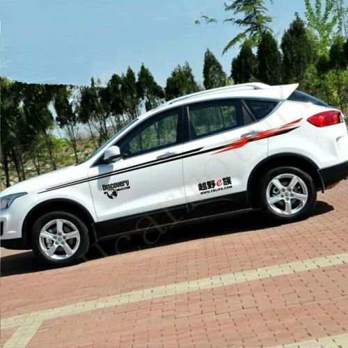 1set left right cross country auto body vinyl stickers decals decoration st004