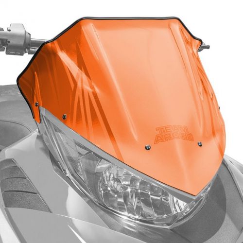 Arctic cat low windshield - orange - 2012-2017 zr f xf m 6000 8000 - 7639-366