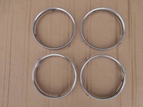 4 vintage 1969- early 1970&#039;s buick riviera head lamp head light bezels