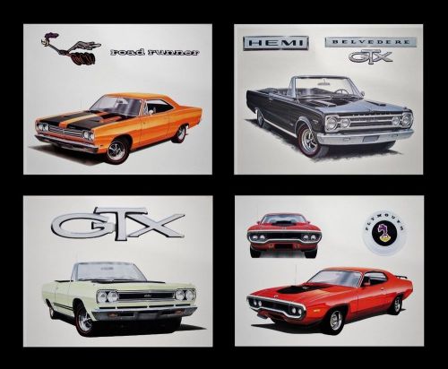 Road runner satellite gtx: 1971 1972 1973 1974 360 340 318 225 - plymouth prints