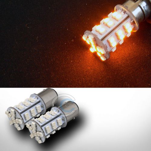 2x yellow 1157/bay15d 42 count smd led light bulb parking dc 7528 1016 1034 1130
