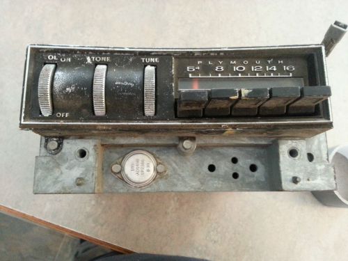 1969 plymouth fury  radio