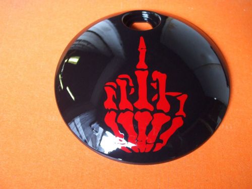 Harley fuel door  ( bones finger )  08 &amp; up, touring, custom made cover