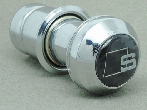 Universal cigarette lighter metal &amp; carbon fiber cigar for audi s line 5.6cm