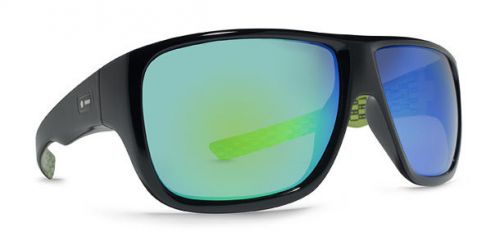 Dot dash aperture locker room sunglasses black lime/green chrome