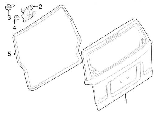 Ford oem liftgate hinge nut w711491s441 image 4
