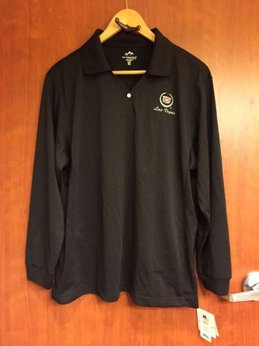 ☀nwt☀cadillac tri mountain golf l/s shirt embroidered vegas logo☀ women's xl☀