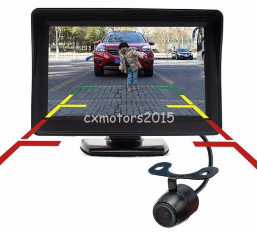 Universal parking rearview ccd camera kit+4.3&#034;lcd car display monitor screen