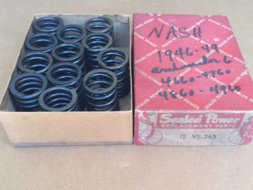 Set of 12 nos sealed power no. vs345 valve springs 46-49 nash ambassador 6