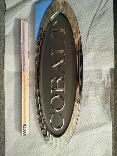 Cobalt recessed body boat emblem