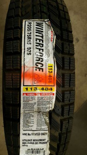 Firestone winterforce 205/75r15 tire
