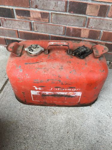 Vintage johnson outboard boat motor marine metal 6 gallon fuel gas tank