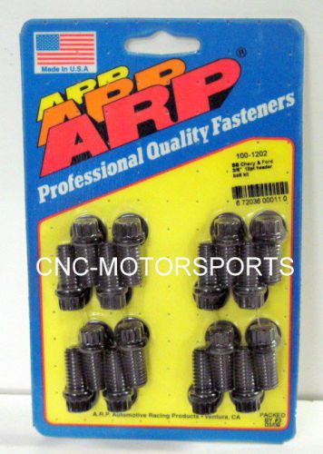 Arp header bolts 100-1202 3/8 ford black oxide 12 point head 3/8 wrench