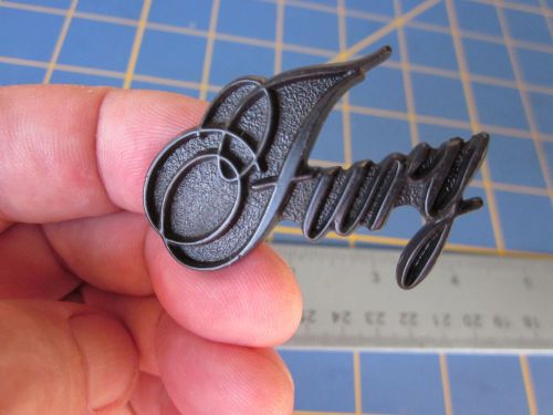 #101 1975 - 1978 plymouth fury black script emblem interior dash glove box ?