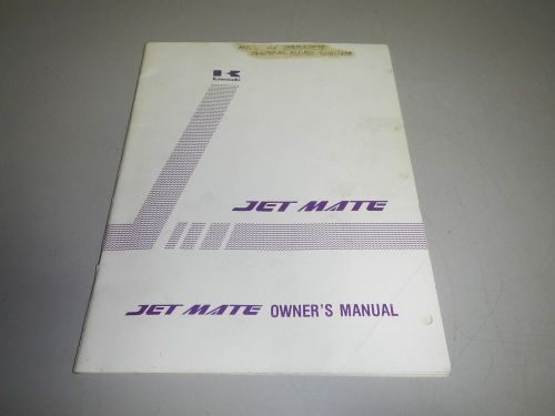 Kawasaki jet mate jb650-a2 watercraft owners operators manual 99920-1492-01
