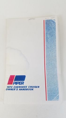 1973 piper cherokee cruiser owners handbook pa-28-140 reprint