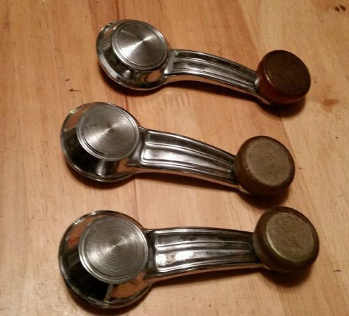 84-86 monte carlo interior door window 3 crank handles #88