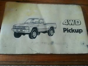 1982 toyota 4wd owners manual