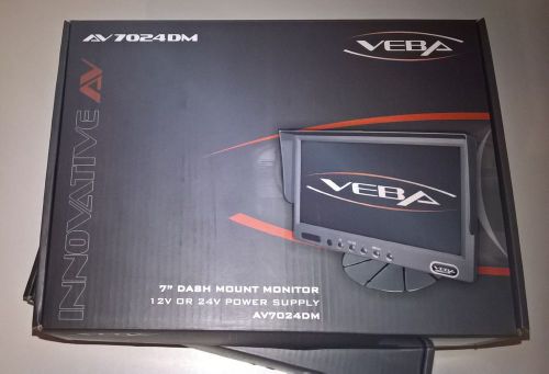 Veba av7024dm 7.0&#034; 12/24volt pal/ntsc monitor with 2 av inputs