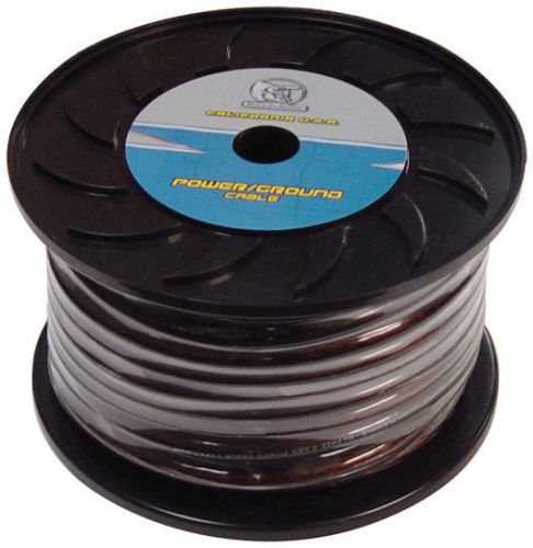 Ground wire 4ga. 100' black bullz audio *bg4.100bk* xscorpion beg4100bk wire