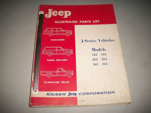 Original jeep illustrated parts list catalog models 162 164 262 264 362 364