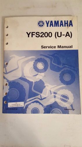Yamaha yfs200(u-a) service manual lit-11616-07-20