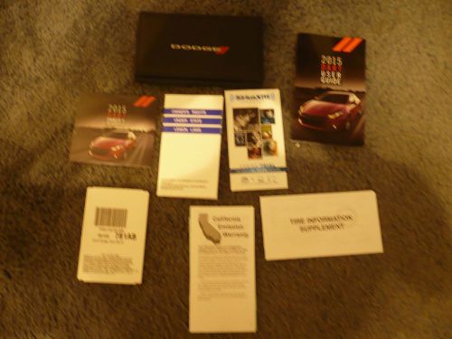 2015 dodge dart owners manual set no reserve!!!! free shipping!!!!!