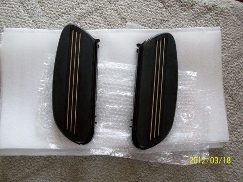 Harley rider floorboards-streamliner-gloss black powder coat-1997-2016 touring