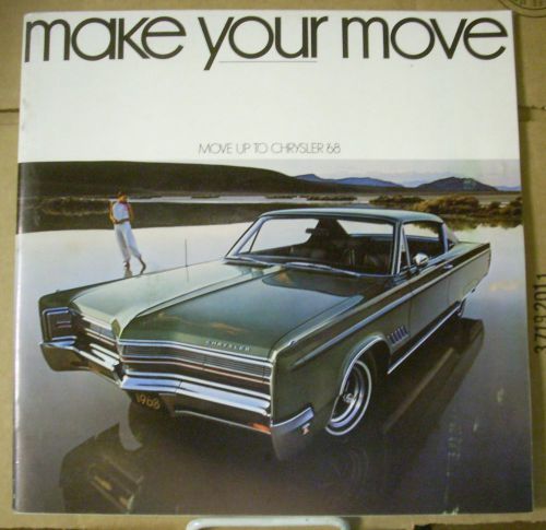 1968 chrysler prestige sales brochure 300 new yorker newport town &amp; country