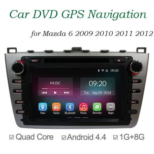 Android 4.4 quadcore car dvd radio dvr for mazda 6 2009 2010 2011 2012 gps wifi