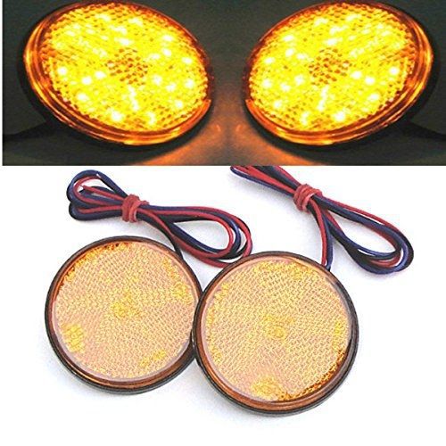 Buy Qiorange Pair 24 LED Round Reflectors Tail Brake Stop Marker Light