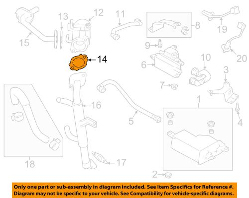 Subaru oem 14-15 forester-egr valve gasket 14738aa120