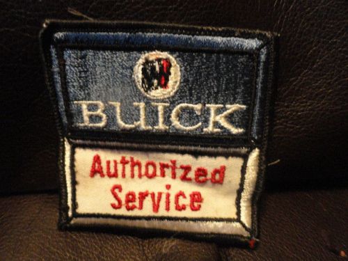 Buick authorized service patch - vintage - new - original - auto - gm