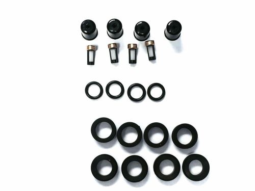 Fuel injector repair kit o-rings caps filters grommets 1986-1988 mazda rx-7 1.3l