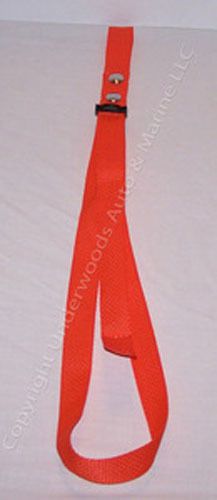 Orange adjustable boat fender bumper strap made in usa new