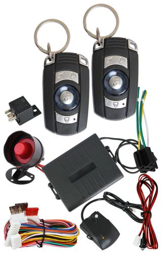 12v 2 remote controls universal car alarm security system shocking sensor /2249