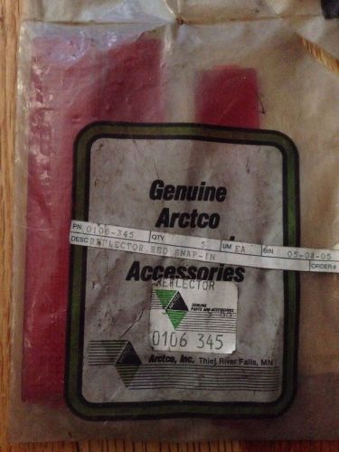 Nos vintage arctic cat snap in red reflector 0106-345 panther kitty cat